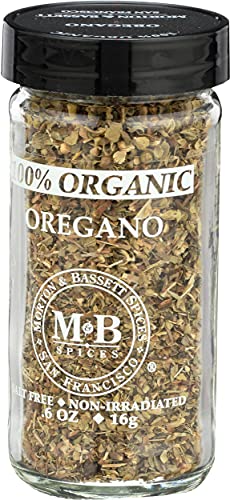 Morton & Bassett Organic Oregano - Bold Flavor for Italian, Greek & Mexican Cuisine - 0.6 oz Jar - Gluten Free, Non-GMO
