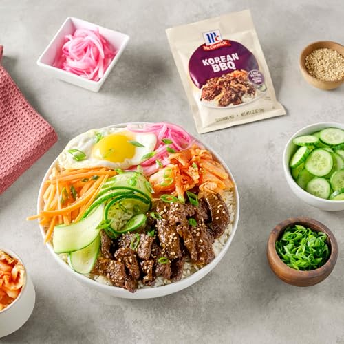 McCormick Seasoning Mix  Korean BBQ  For Sweet & Savory Korean BBQ Steak in Just 25 Minutes  1.12 oz (Pack of 12)