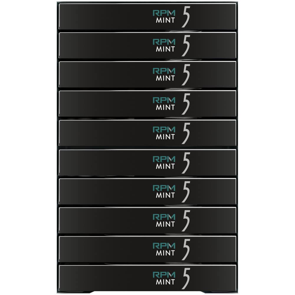 5 Gum Rpm Mint Sugarfree Gum, 15 Count (Pack Of 10)