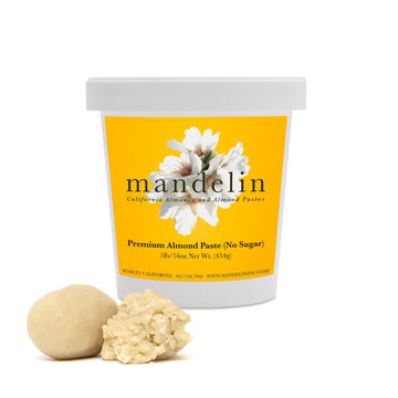Mandelin Premium Almond Paste: No Sugar Added, 66% Almonds, 34% Maltitol (2 Lb)