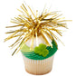 Green Shamrock Edible Sugar Cake Toppers, 24 Count