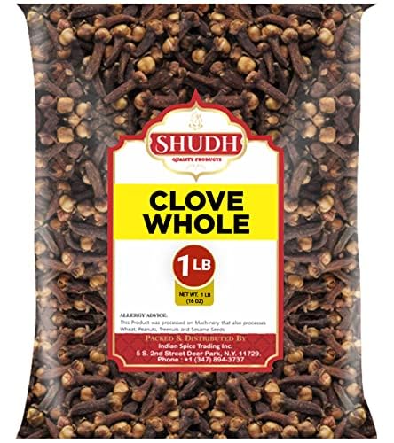 jimidar Whole Clove Spice, 1 LB, All Natural, Non-GMO, Vegan, Gluten Friendly, Indian Origin