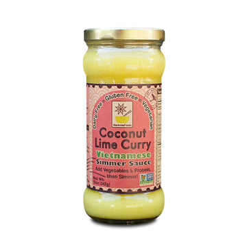 Star Anise Foods Curry Sauce Coconut Lime Curry - 7 Servings, 12 Oz. Per Jar, Case of 6 Jars, Simmer Sauce, Coconut Curry Simmer