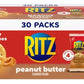 Ritz Peanut Butter Sandwich Crackers - 30 Pack