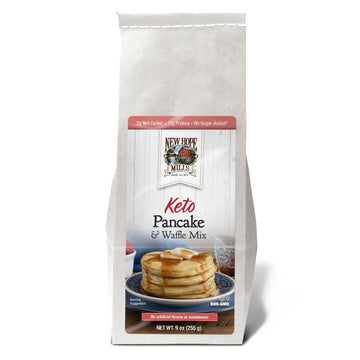 Keto Pancake & Waffle Mix, New Hope Mills, Keto Diet-Friendly, 2 Net Carbs*, Easy-to-Prepare, Fluffy & Delicious, Ideal for Heal