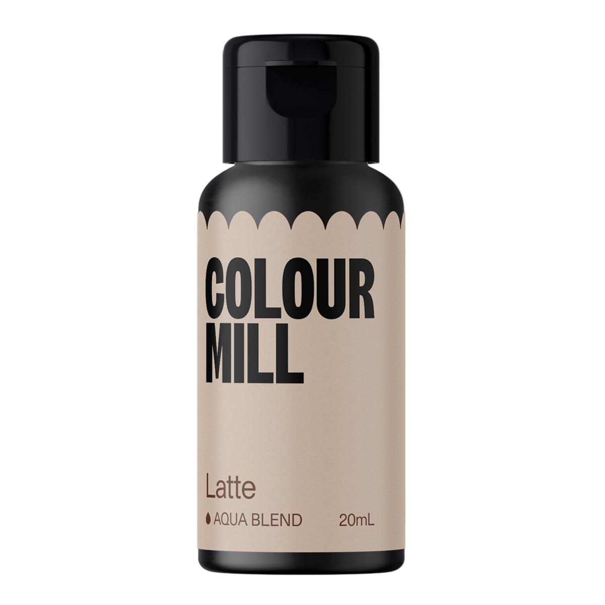 Colour Mill Aqua Blend Food Coloring, Water-Based, 20ml, Latte, Model CMA20LAT