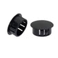 Suiwotin 30Pcs 22Mm (087) Black Hole Plugs Plastic Flush Type Hole Plugs Snap In Locking Hole Tube, Furniture Fencing Post Pipe