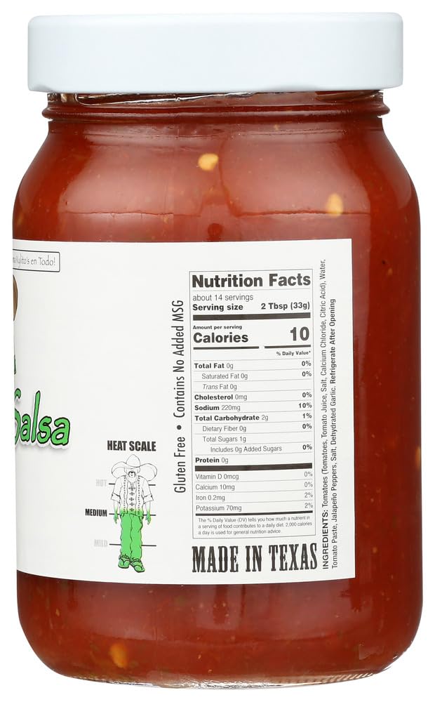 Kylitos Salsa 16oz Jar (Pack of 3) (Choose Flavor Below) (Original - Little Heat)