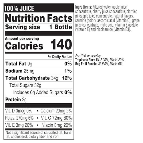 Tropicana 100% Fruit Medley Juice,?Single Serve, 10 Fl Oz Bottles (Pack of 24) - Real Fruit Juice, Vitamin C, B & E Rich, No Add