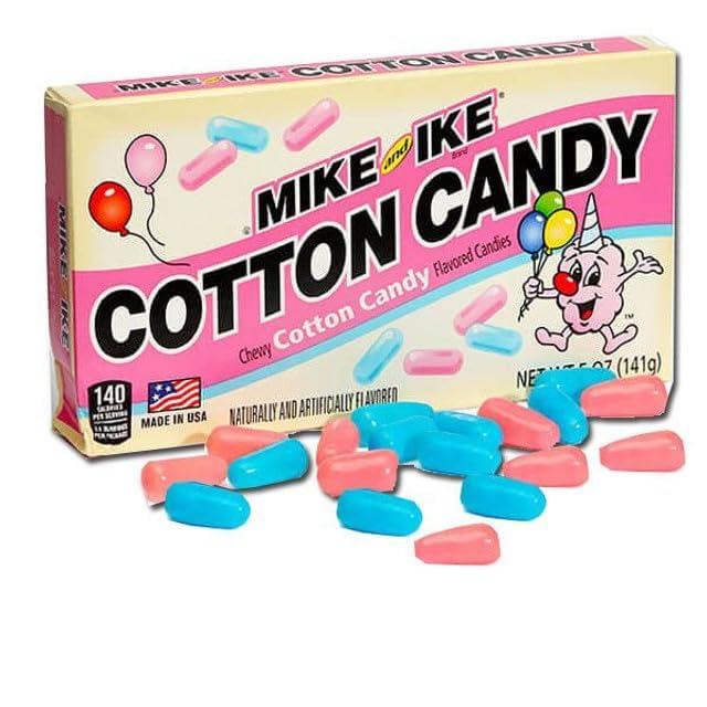 LYZAS SWEETS &   Mike & Ike Gift Packs - 3 Theater Boxes, 4.25 oz, Cotton Candy Flavor