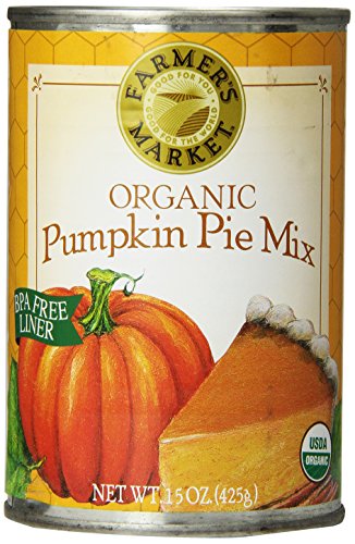 Farmers Market Foods, Organic Canned Pumpkin Pie Mix, 15 oz