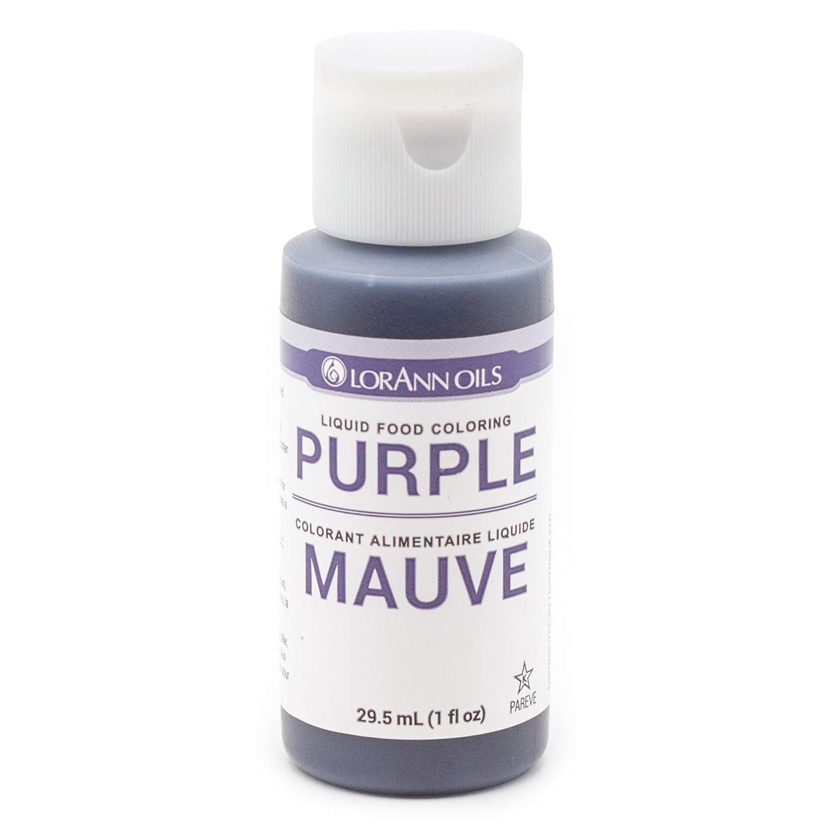 LorAnn Purple Liquid Food Coloring, 1 Fl Oz, Model 1080-0512, Ideal for Baking and Crafting