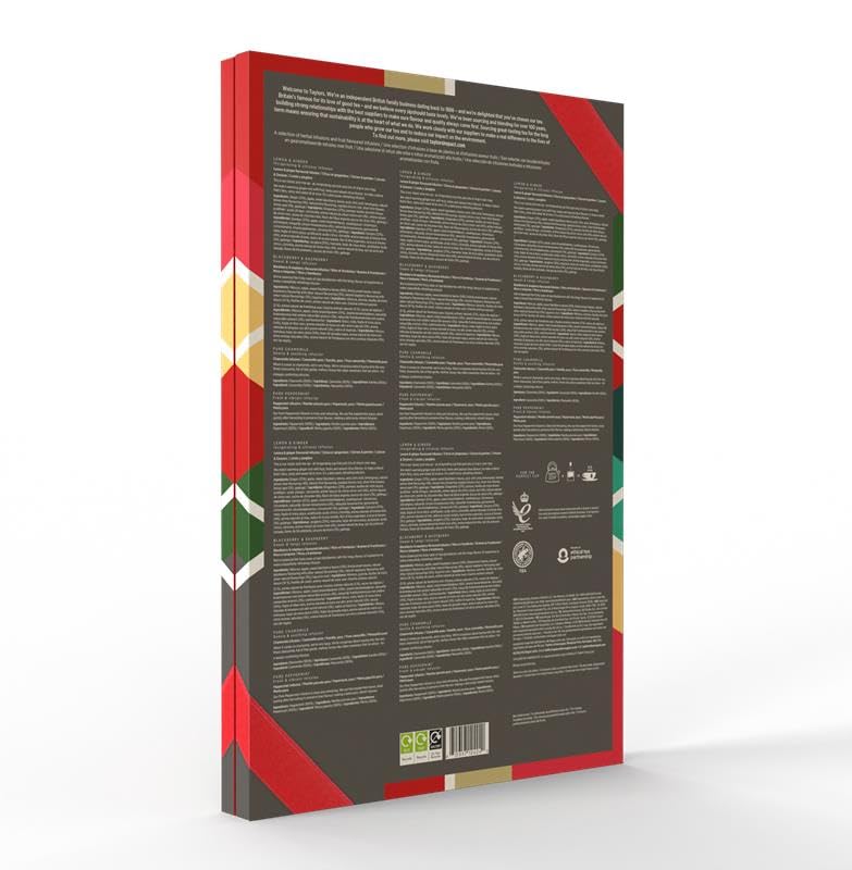 New Taylors Of Harrogate Holiday Tea Advent Calendar 2025 Gift Set – 24 Flavors, 48 Tea Bags – Countdown To Christmas With Enhanced British Teas