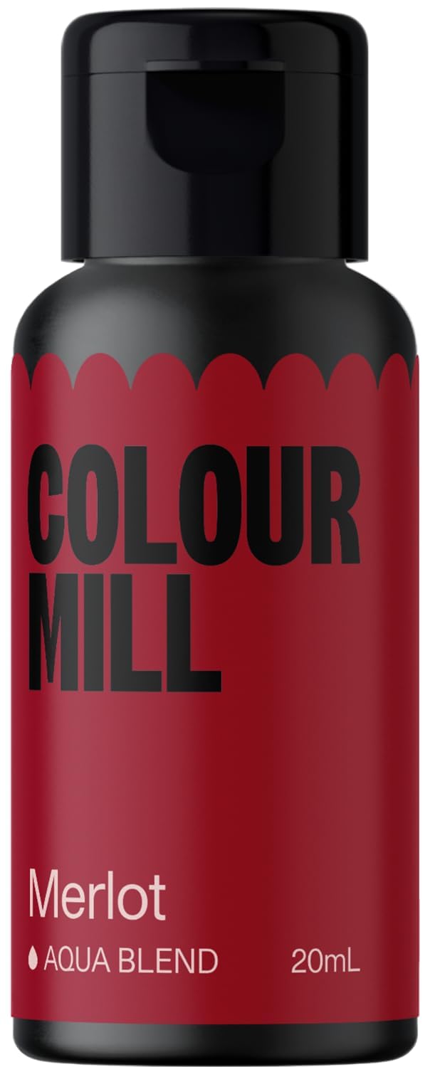 Colour Mill Aqua Blend Food Coloring, Merlot, 20ml (0.68 Fl Oz), Model CMA20MER