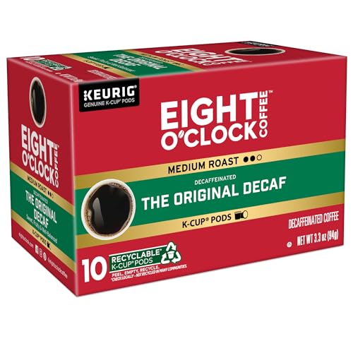Eight OClock Coffee The Original Decaf  Single-Serve Keurig K-Cup Pods  Medium Roast Coffee Pods  60 Count