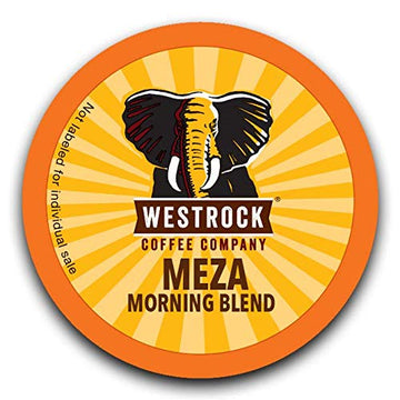 Westrock Coffee Company, Meza Morning Blend, Single Serve Coffee Cup, Medium Roast, 80 Count