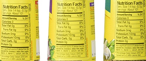 Mrs. Dash Combo All Natural Seasoning Blends 2.5 Oz; Original,Onion&Herb,Garlic&Herb By Mrs. Dash