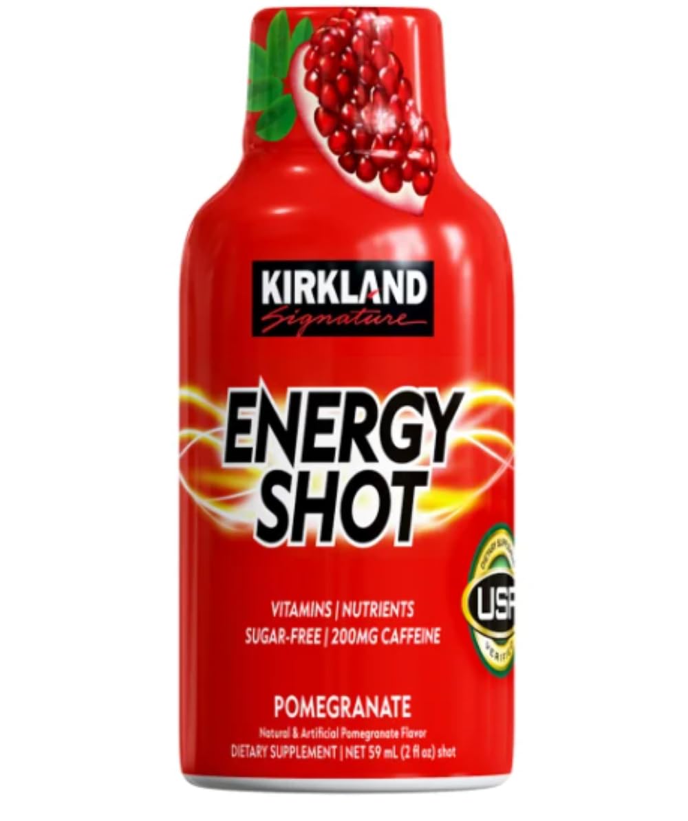Kirkland Signature Energy Shot, 2 Fl Oz, Pack of 48 Bottles, Model SUVELAM