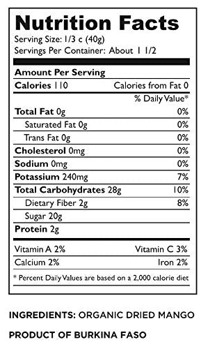 Mavuno Harvest Dried Mango, Organic, 2 Oz