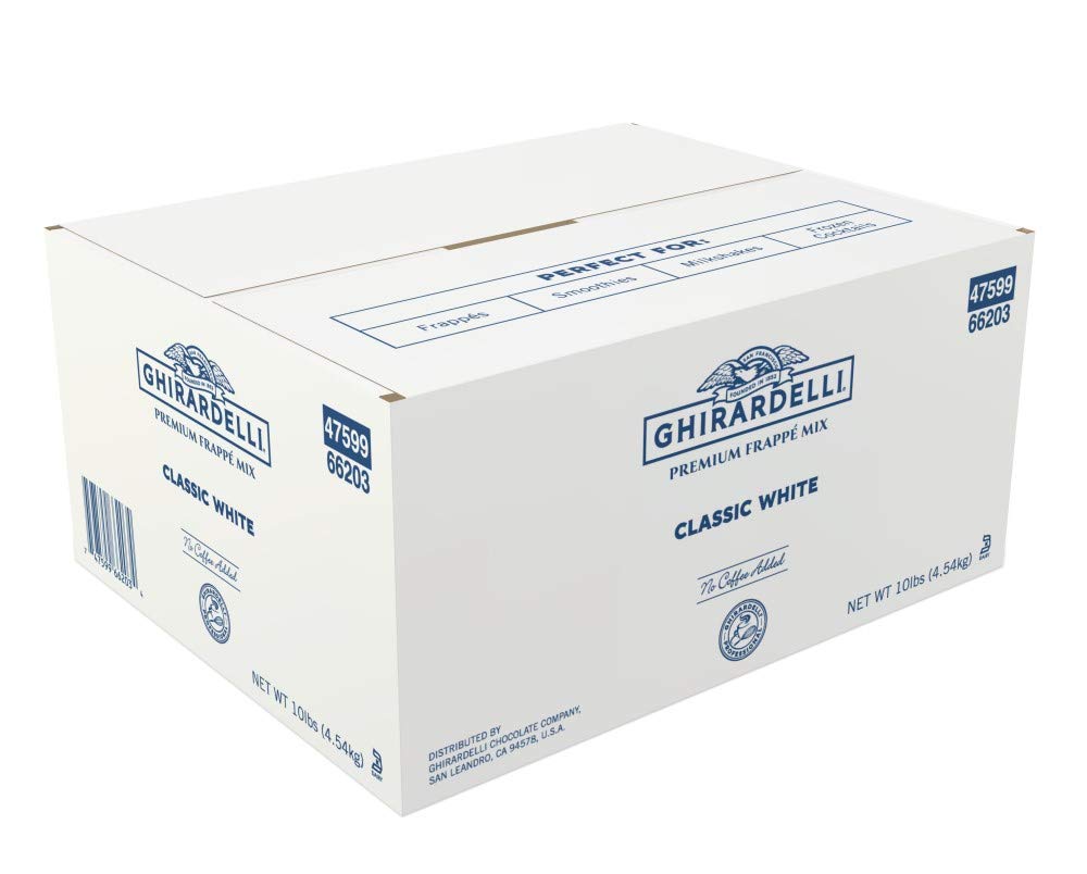 Ghirardelli Frappe Mix, Classic White, 10-Pound Box