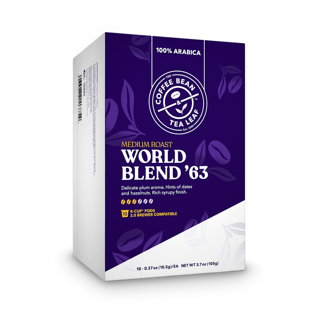 The Coffee Bean & Tea Leaf World Blend '63 Coffee K-Cups (Medium Roast, 10Ct)
