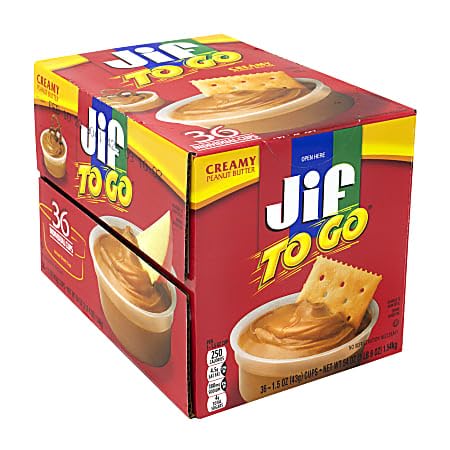 Generic Jif Togo Creamy Peanut Butter 36 Ct. By Optimumbyyemi