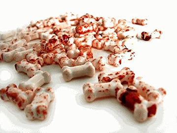 Halloween MINI HARD BLOODY Bones Candy- 2 Pounds