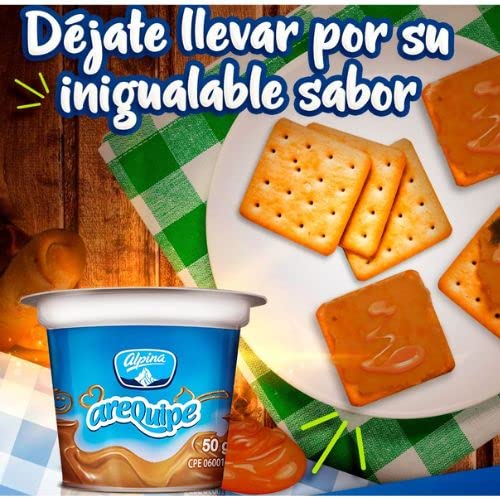 RUUFE Arequipito Alpina Colombian Snack - 20 Pack of 1.7oz Each, Sweet Arequipe Treat