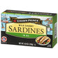 Crown Prince Sardines in Oil, 4.25-Ounce Cans (Pack of 12)