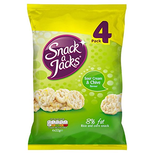 Snack A Jacks Sour Cream & Chive 4 X 30G