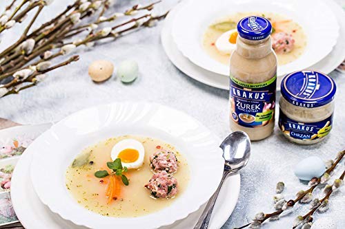 Krakus Horseradish 6.7 Oz X 2 Pack / Chrzan Tarty 190 G X 2 Pack. Product From Poland.