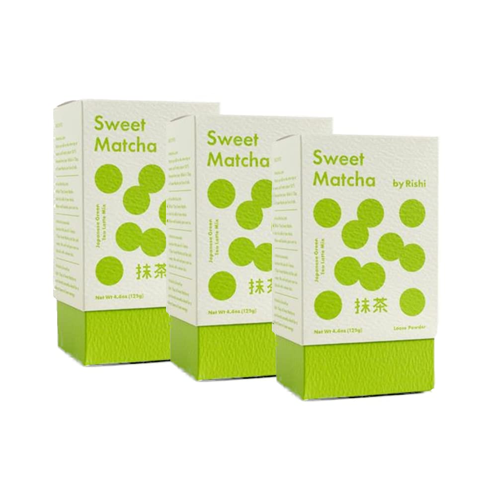 Rishi Tea Sweet Matcha - Japanese Green Herbal Tea Powder, Matcha Green Tea Powder, Matcha Latte Powder, Naturally Sweet, Certif