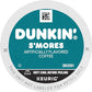 Dunkin Smores Flavored Coffee, 88 Keurig K-Cup Pods