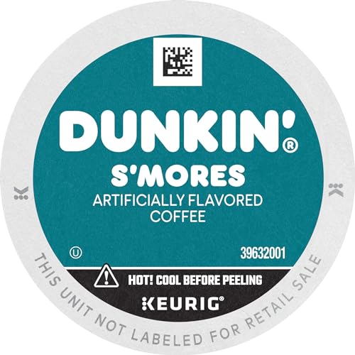 Dunkin Smores Flavored Coffee, 88 Keurig K-Cup Pods