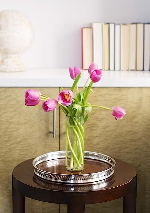 Kabloom Flowers - Mother'S Day Collection - 10 Pink Tulips With Vase, Gift For Birthday, Sympathy, Anniversary, Get Well, Thank