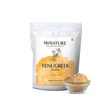 Mi Nature Fenugreek Seed Powder (Trigonella Foenum) | Methi Dana Powder | 454G | (16.01Oz) (1Lb) | 100% Pure & Natural No Addict