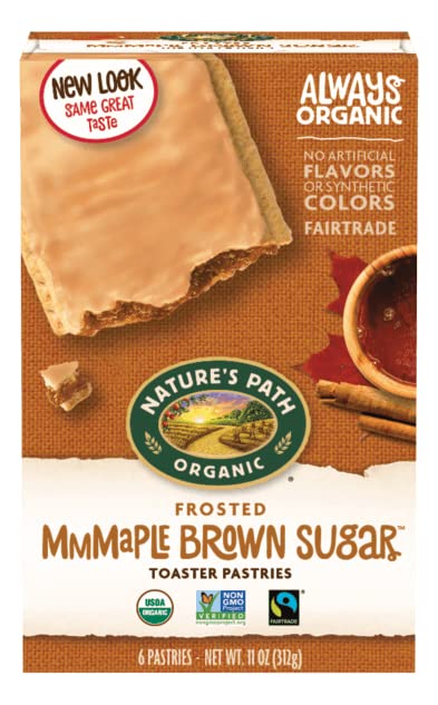 Nature 'S Path Organic Frosted Mmmaple Brown Sugar Toaster Pastries, Non Gmo, 11 Ounces (Pack Of 12)