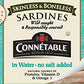 Sardines | Connetable | Sardines In Water | Skinless Boneless | No Salt Added | 4.375 Ounce | Pack Of 12