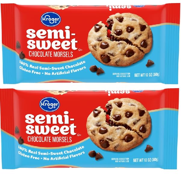 Gluten Free Semi Sweet Chocolate Baking Chips (2 bags, 12 oz. each bag)