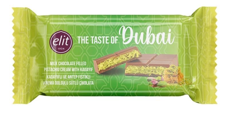 BABY SHOWER CHOCOLATE Dubai Chocolate Bar with Roasted Pistachios & Crispy Knafeh, 3.17 oz (90g)