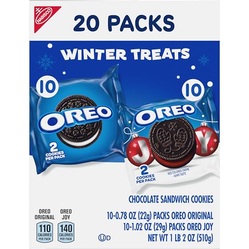 OREO Holiday Cookies Variety Pack, 20 Snack Packs