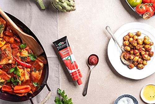 Tuscanini Double Concentrated Tomato Paste Tube, 7.5oz (3 Pack), Made with Premium Italian Tomatoes