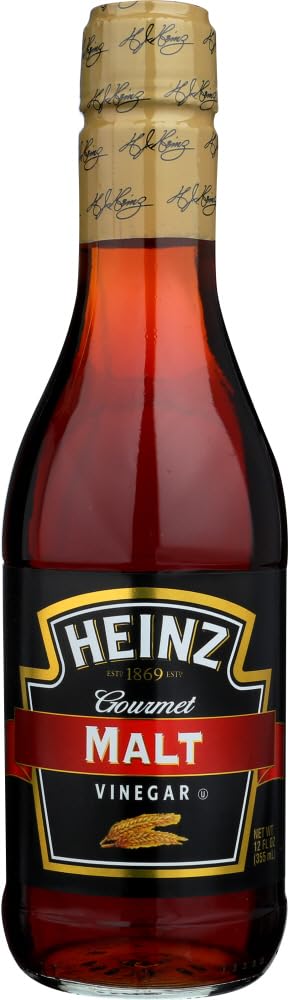 Heinz Malt Vinegar, 12-Ounce Glass Bottles, Pack of 4, Model 10013000001790