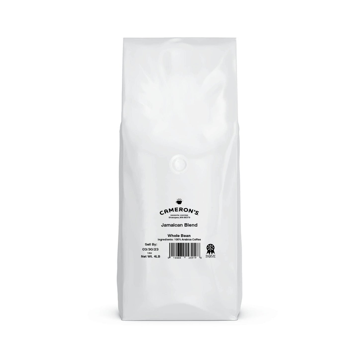 Camerons Coffee Roasted Whole Bean Coffee, Jamaica Blend, 4 Pound