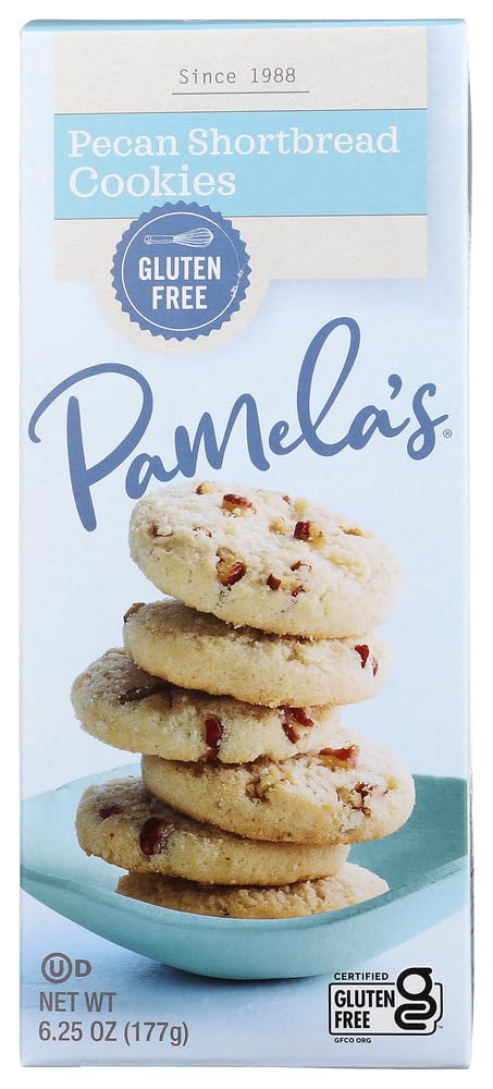 Pamelas Products - Cookies - Pecan Shortbread - Gluten-Free - Case Of 6 - 625 Oz(D0102H5Nmxp)
