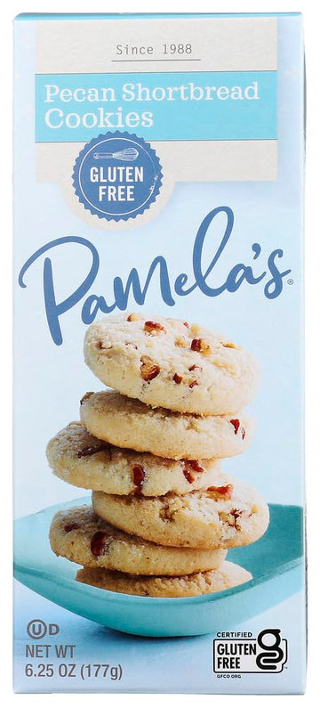 Pamelas Products - Cookies - Pecan Shortbread - Gluten-Free - Case Of 6 - 625 Oz(D0102H5Nmxp)