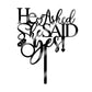 Qertesl He Asked She Said Yes Cake Topper-Acrylic Diamond Ring Cake For Wedding Enaggement Theme Party Cake Decorations,Bridal S