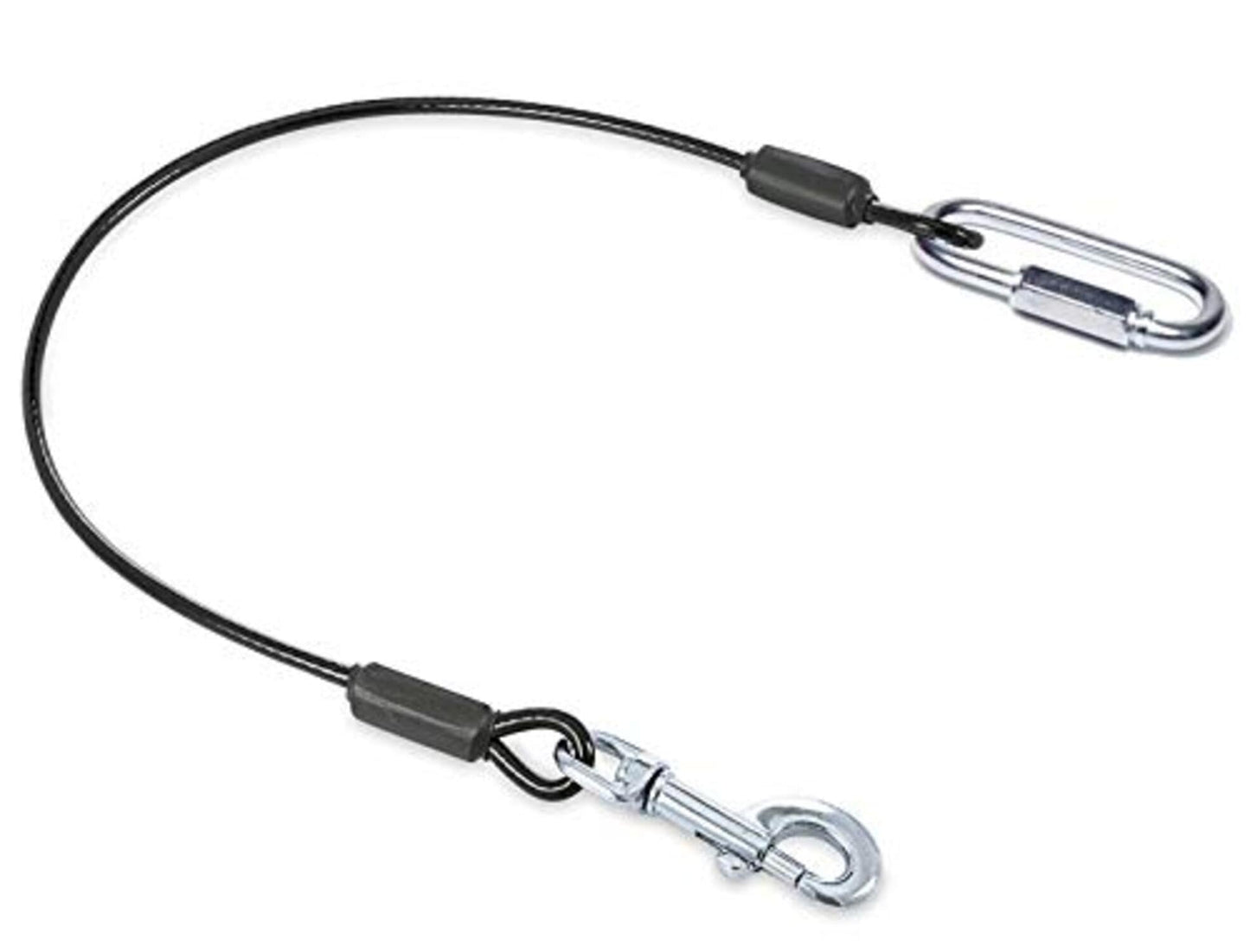 Leash Boss Dog Car Seat Belt Restraint - No-Chew Heavy Duty Car Seatbelt For Pets - 5 Sizes - Coated Steel Rope To Prevent Chewi