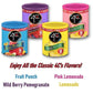 4C Powdered Drink Mix Canister, Pink Lemonade 6 Pack, 9 Quarts, Family Sized Bin, Thirst Quenching Flavors