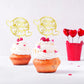 Keoysek 12Pcs Acrylic Gold Happy Mother'S Day Cake Topper Cake Topper Acrylic Mirror Cake Topper Decorative Party Cake Decoratio